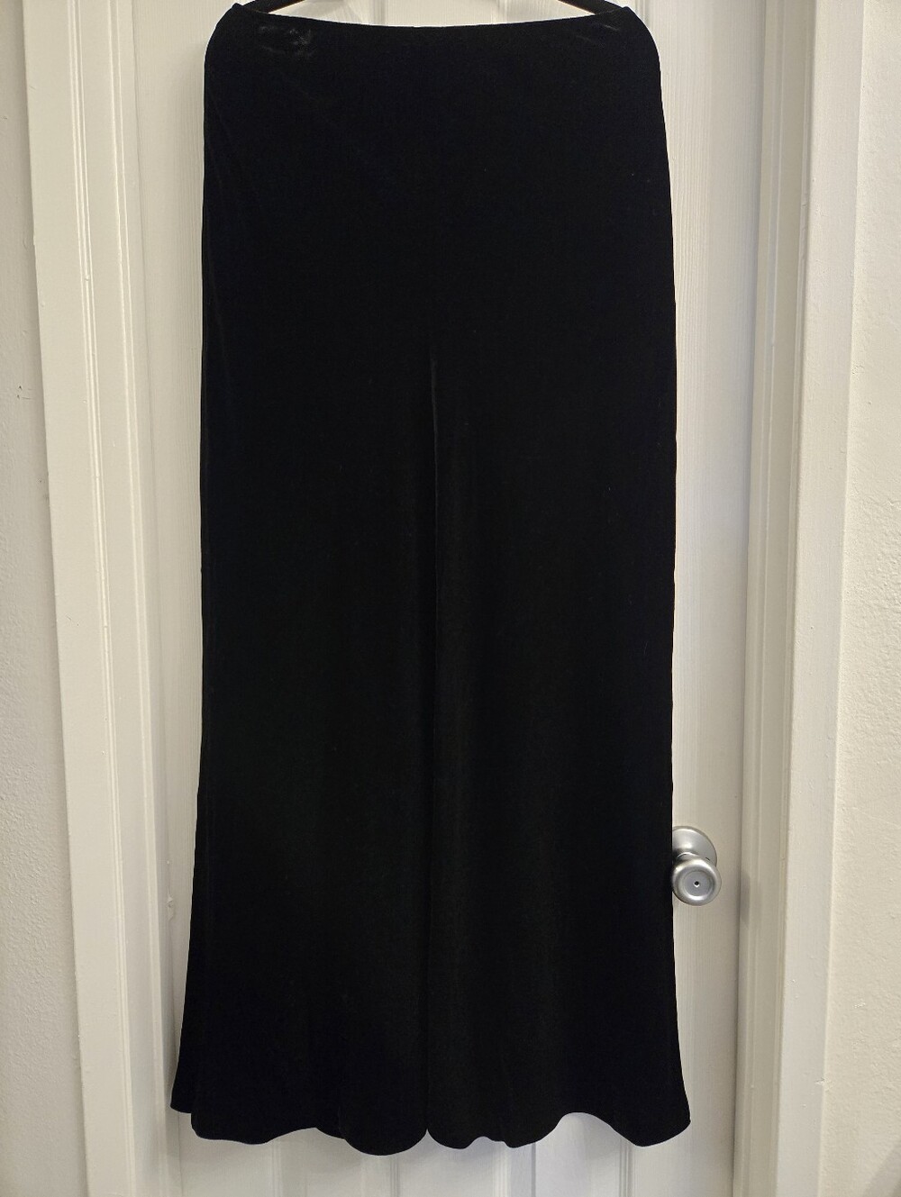 Ann Taylor Black Velvet Maxi Skirt